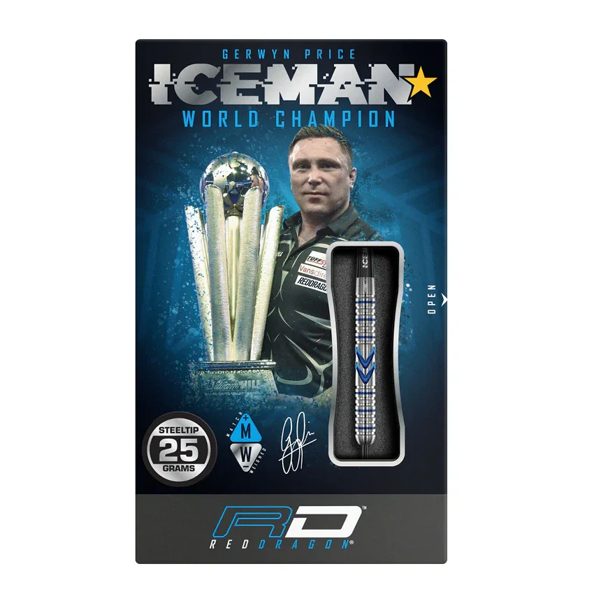 Red Dragon Gerwyn Price Midnight Edition 90% Tungsten Steel Tip Darts 25 grams - Image 6