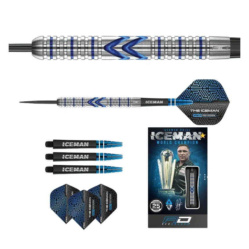Red Dragon Gerwyn Price Midnight Edition 90% Tungsten Steel Tip Darts 25 grams - Image 7