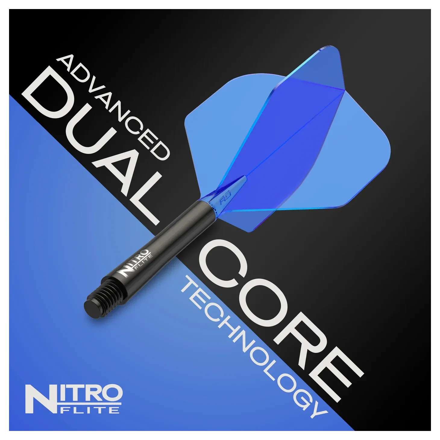 Red Dragon Nitro Flite - Integrated Flight & Shaft Black & Blue Inter #2 - Image 5