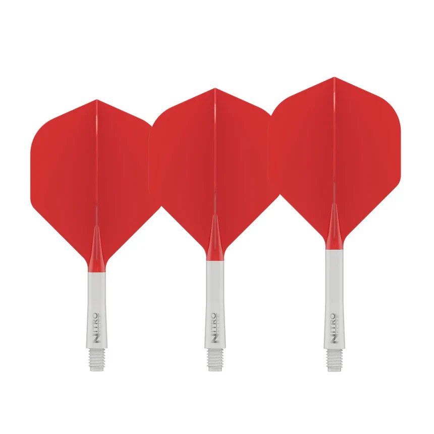 Red Dragon Nitro Flite - Integrated Flight & Shaft White & Red Inter #2 - Image 2