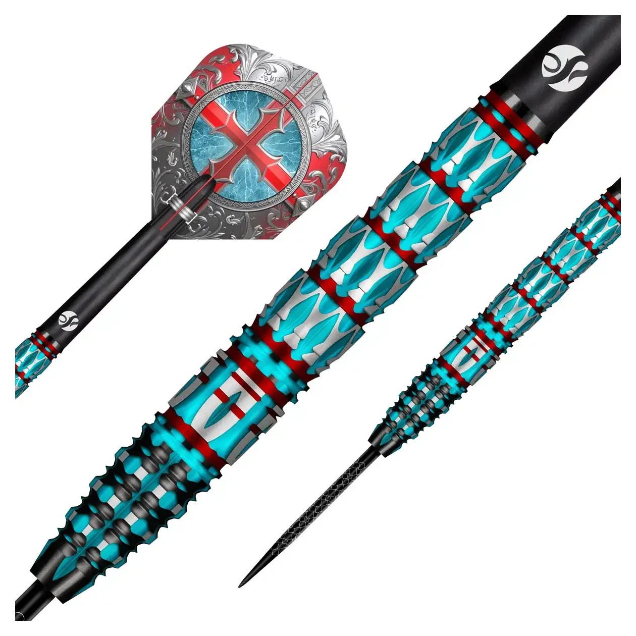 Shot Future Knights St George 95% Tungsten Steel Tip Darts - 23g - Image 2