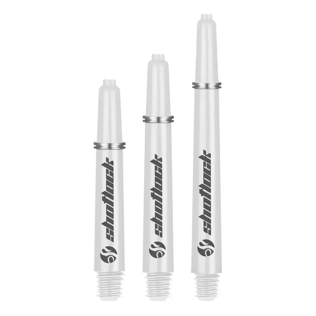 Shot Lock Dart Shaft - White - Medium