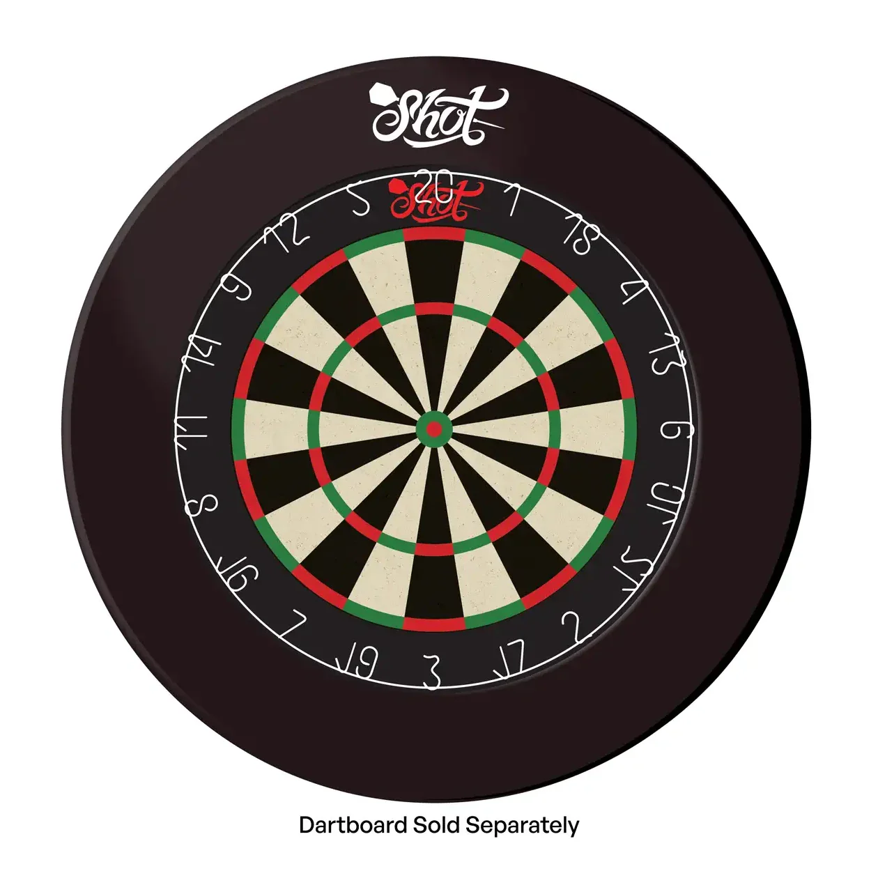 Shot One Piece Dartboard Surround - Black - Image 2