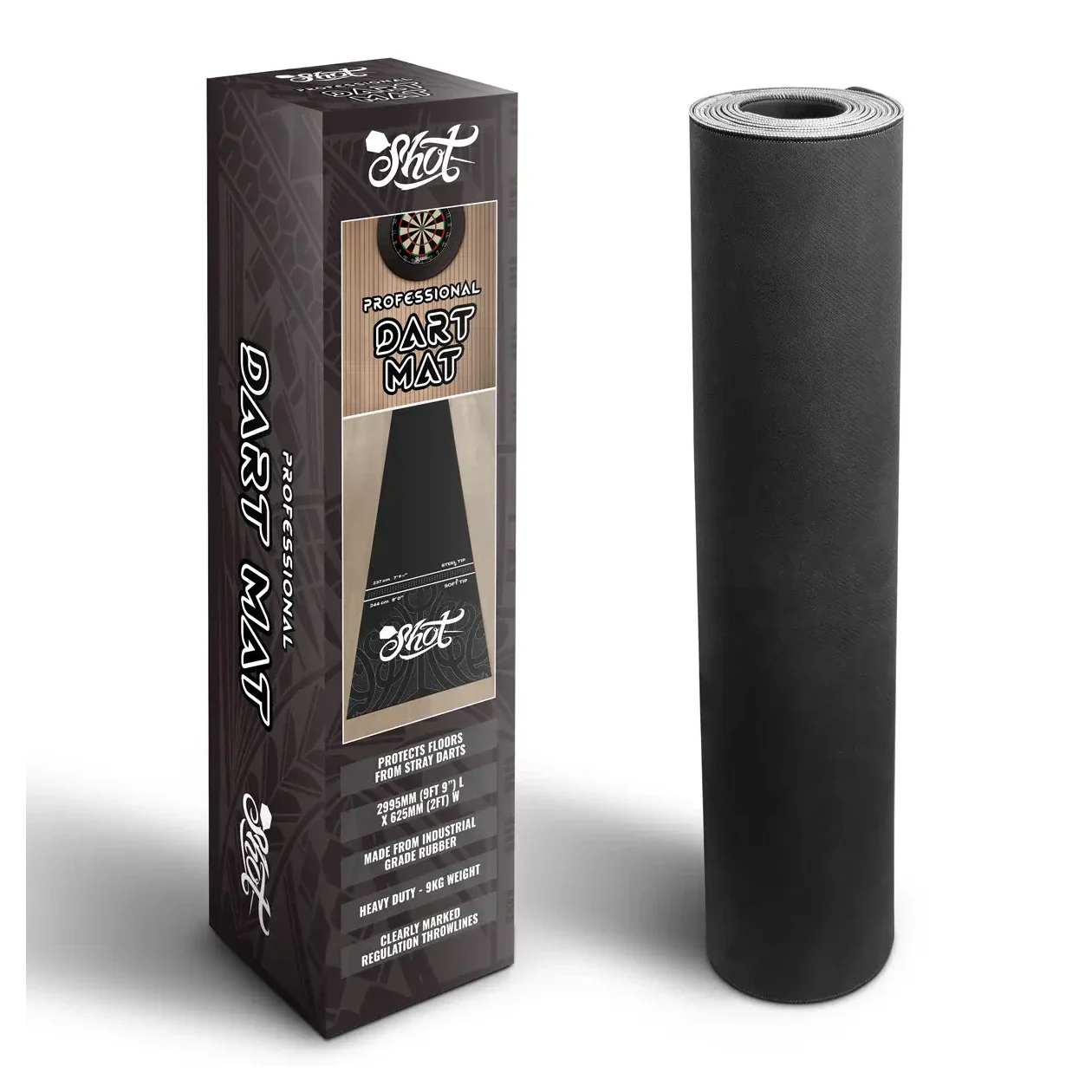 Shot Rubber Dart Mat - Heavy Duty - Image 3