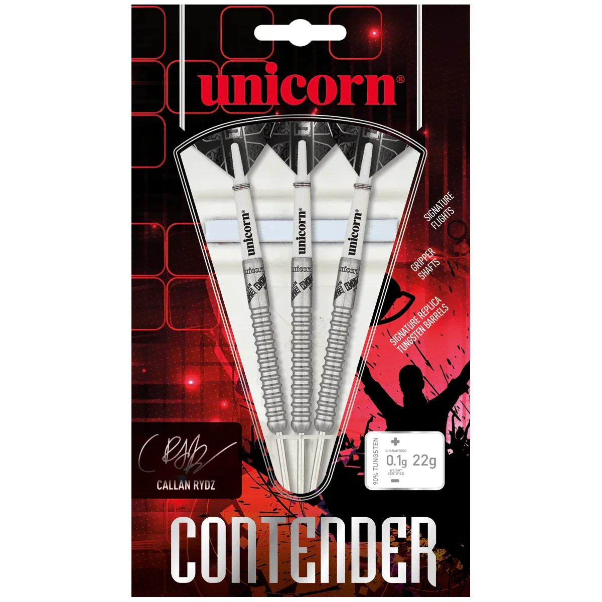 Unicorn Callan Rydz Contender 22g Darts - Image 3