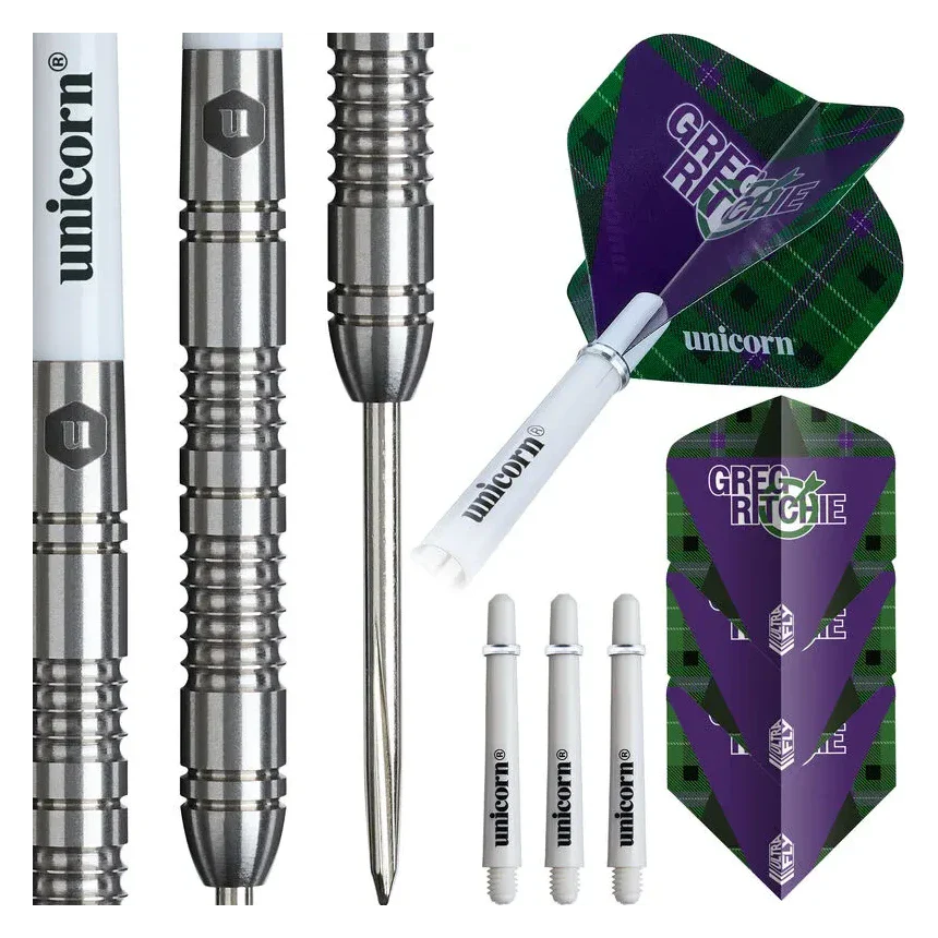 Unicorn Contender Greg Ritchie 95% Tungsten Steel Tip Darts 23g - Image 5