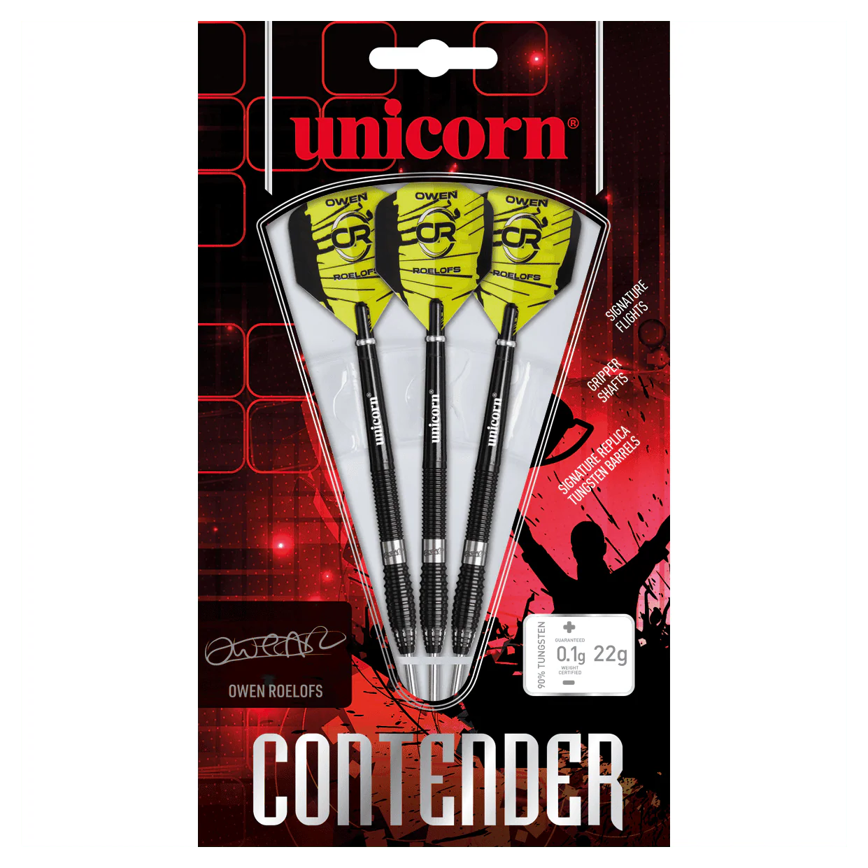 Unicorn Contender Owen Roelofs 90% Tungsten 22g Darts - Image 4