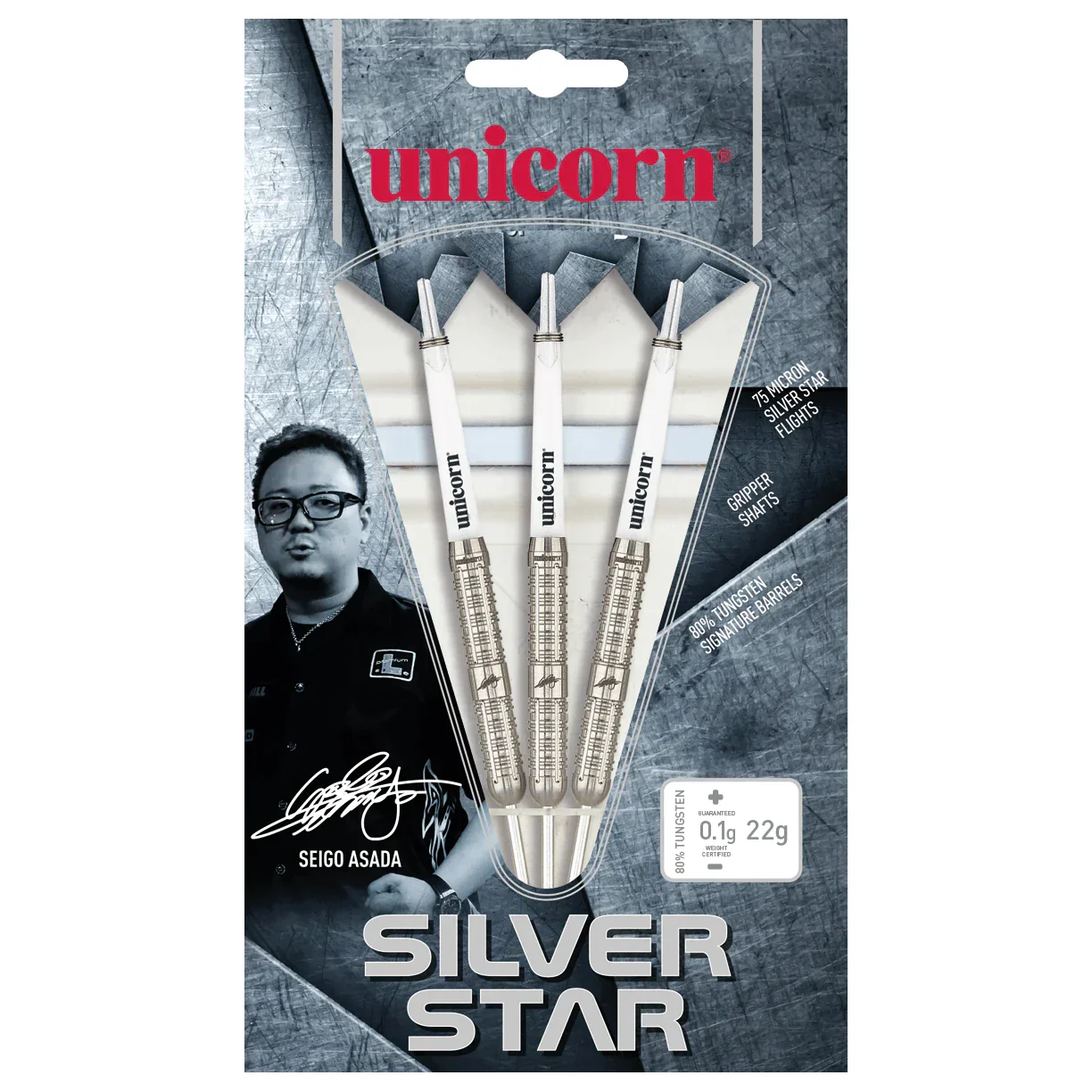 Unicorn Seigo Asada Silver Star 22g Darts - Image 4