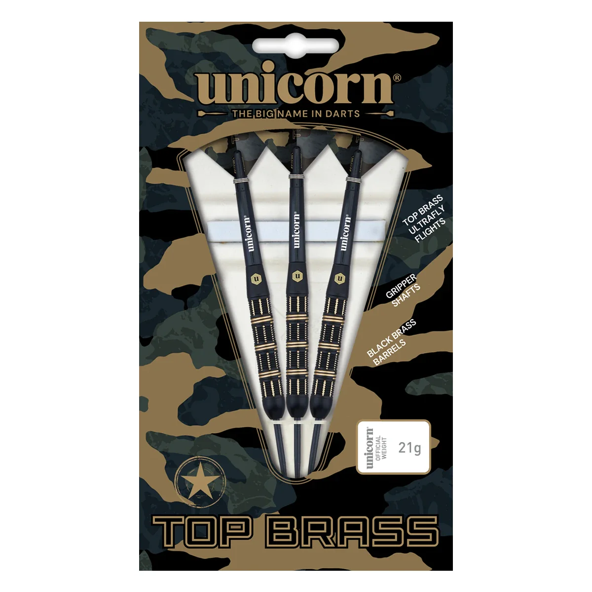 Unicorn Top Brass Style 3 21g Darts - Image 3