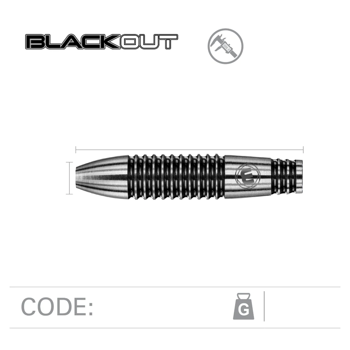 Winmau Blackout 26g Bomb Barrel Darts - Image 3