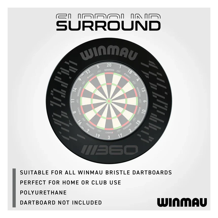 Winmau Blade 360 Dartboard Surround - Black - Image 3