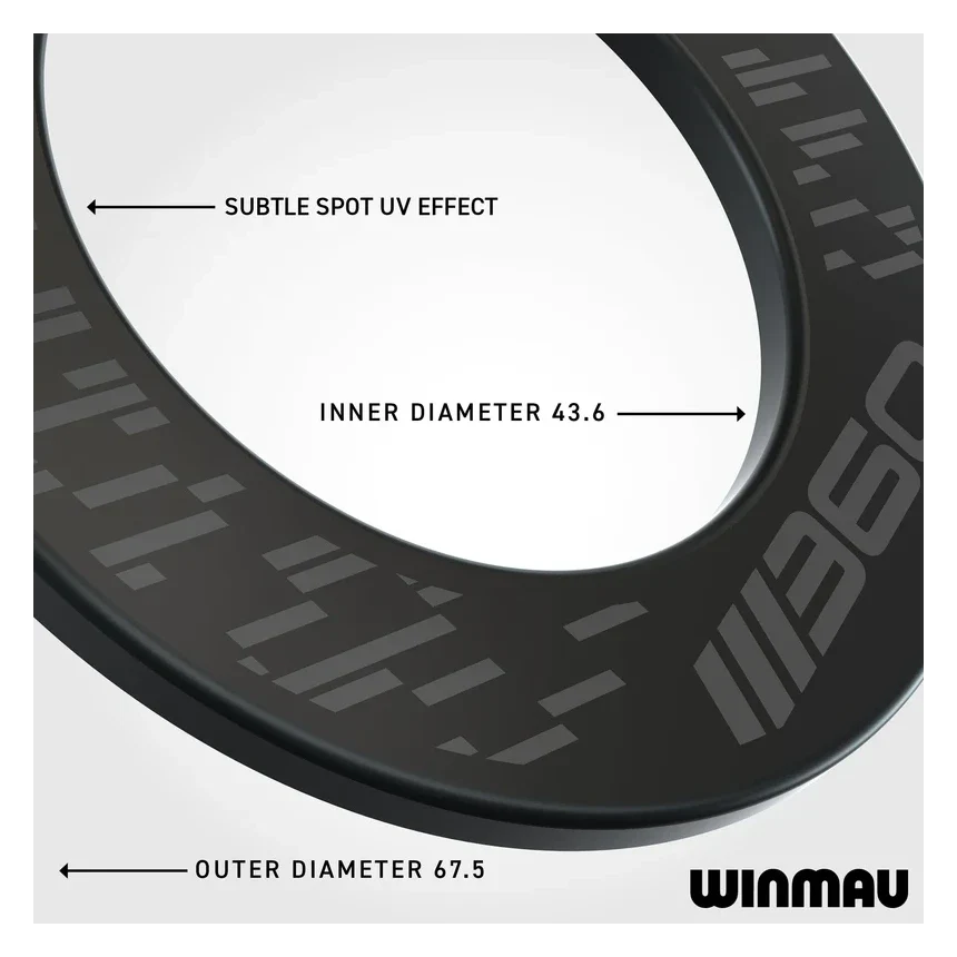 Winmau Blade 360 Dartboard Surround - Black - Image 4