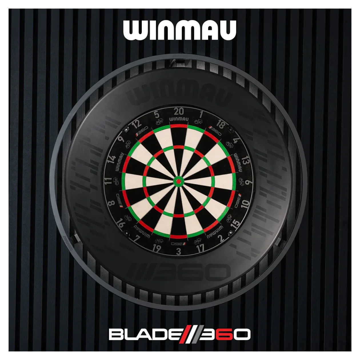 Winmau Blade 360 Dartboard Surround - Black - Image 8