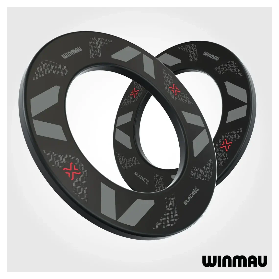 Winmau Blade X Dartboard Surround - Black & Red - Image 3