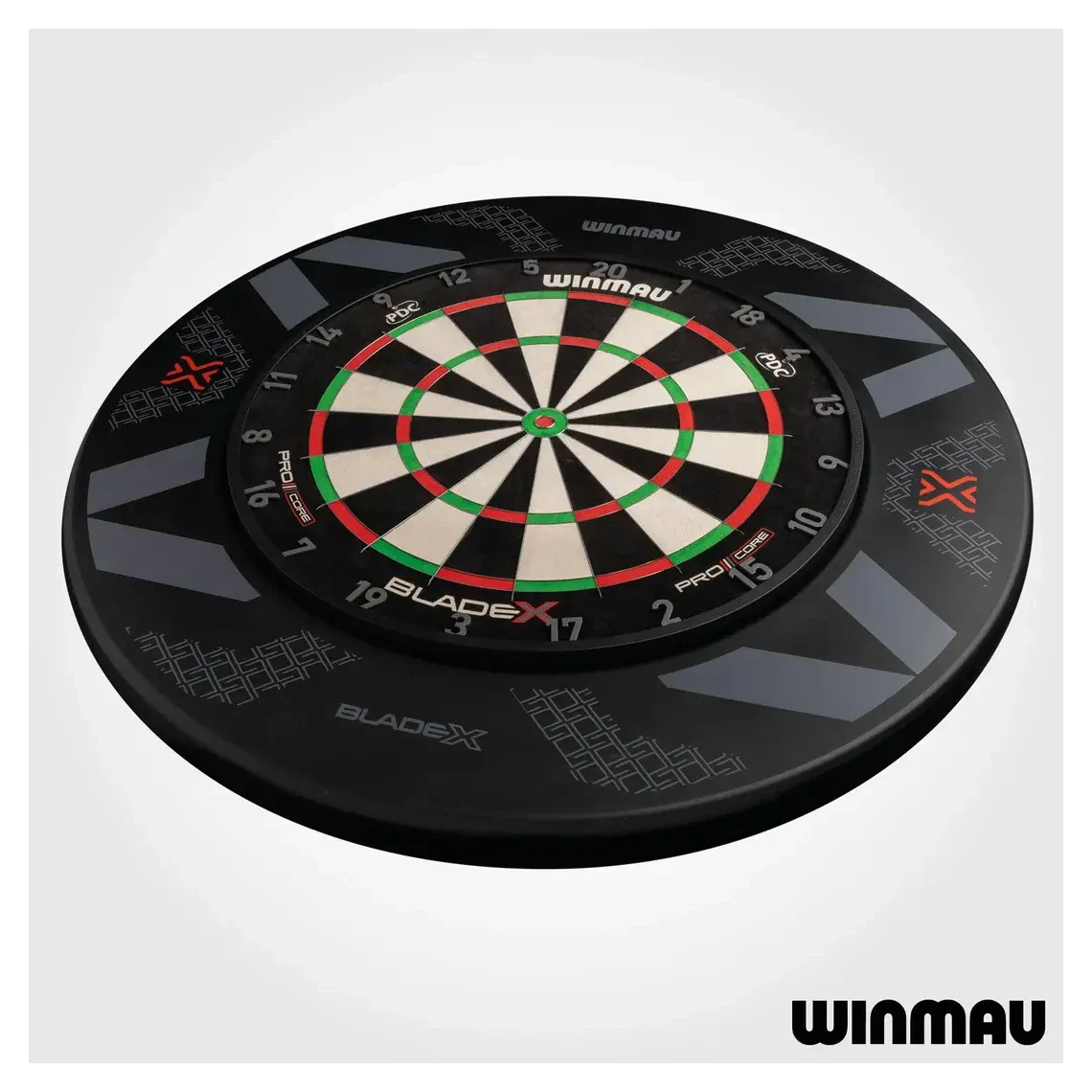 Winmau Blade X Dartboard Surround - Black & Red - Image 7