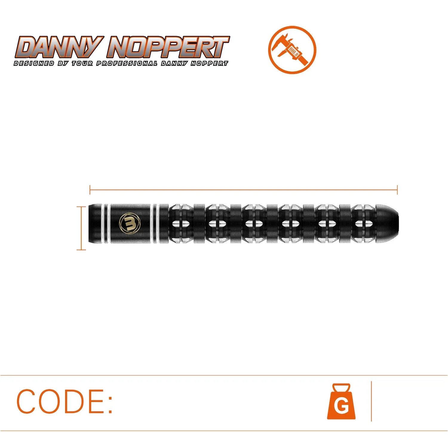 Winmau Danny Noppert Freeze Edition 22g Darts - Image 2