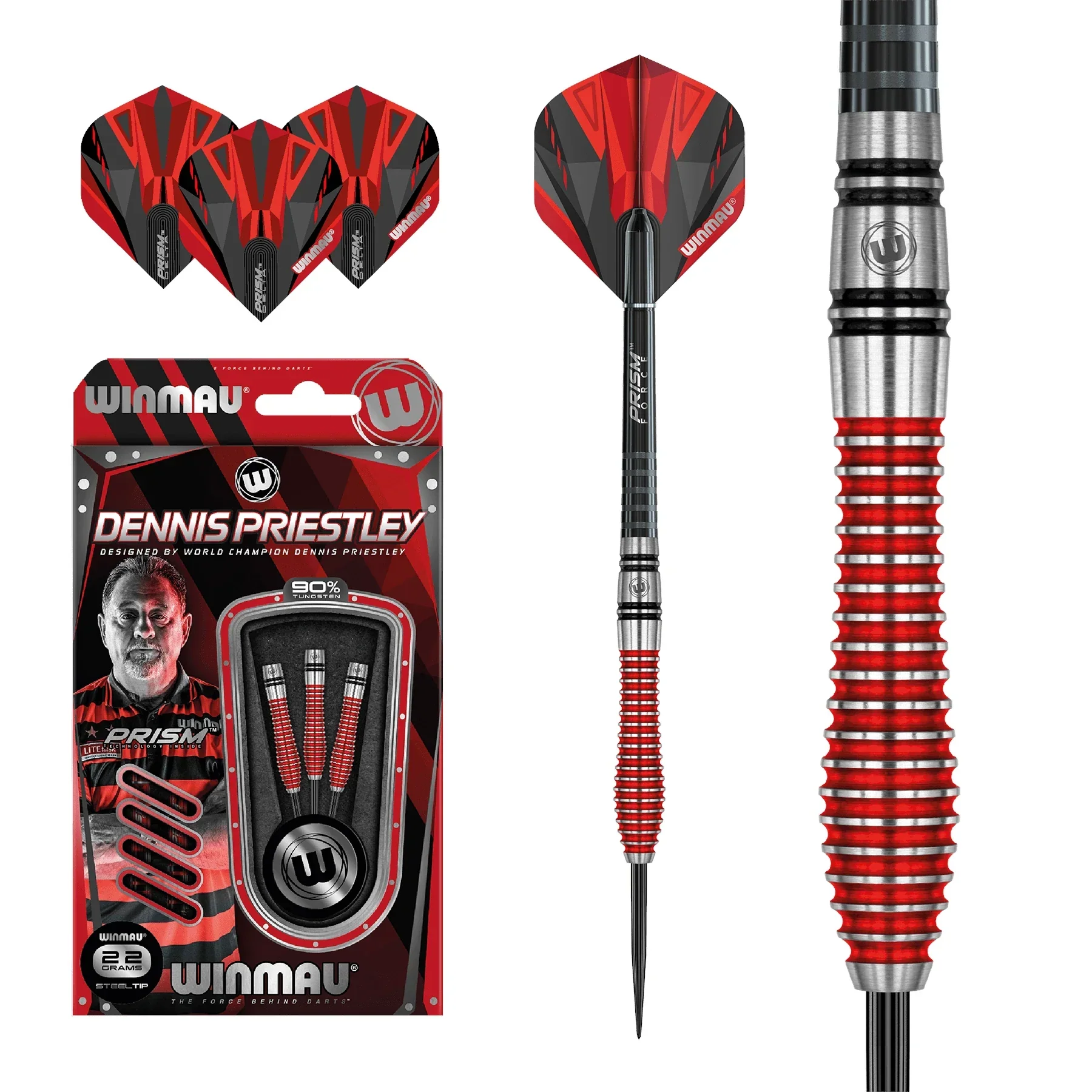Winmau Dennis Priestley SE 26g Darts - Image 2