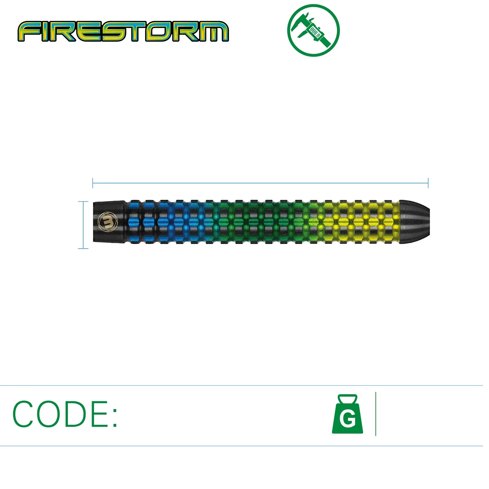 Winmau Firestorm 23g Darts - Image 3