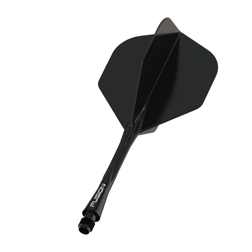 Winmau Fusion Integrated Flight & Shaft Solid Black - Image 3