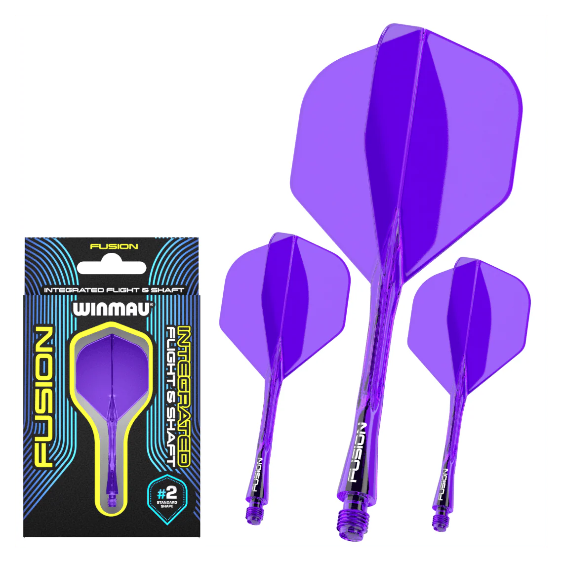 Winmau Fusion Flight & Shaft Medium #2 - Purple - Image 3