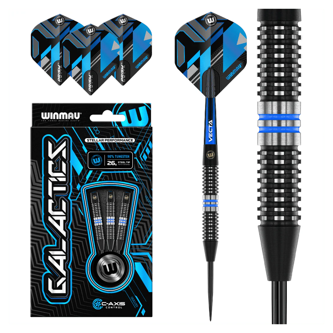 Winmau Galactics 90% Tungsten Darts 26g - Image 5