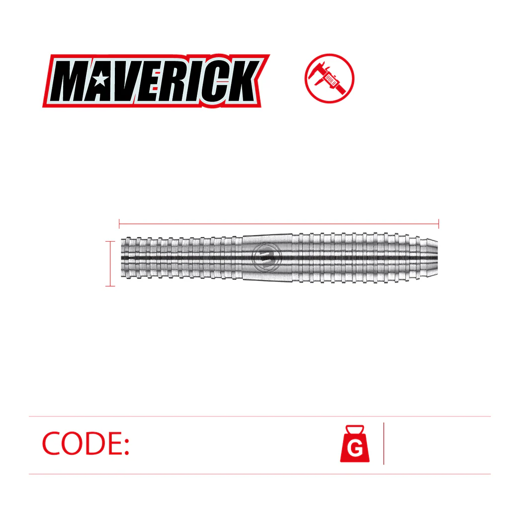 Winmau Maverick 80% Tungsten 23g Darts - Image 3