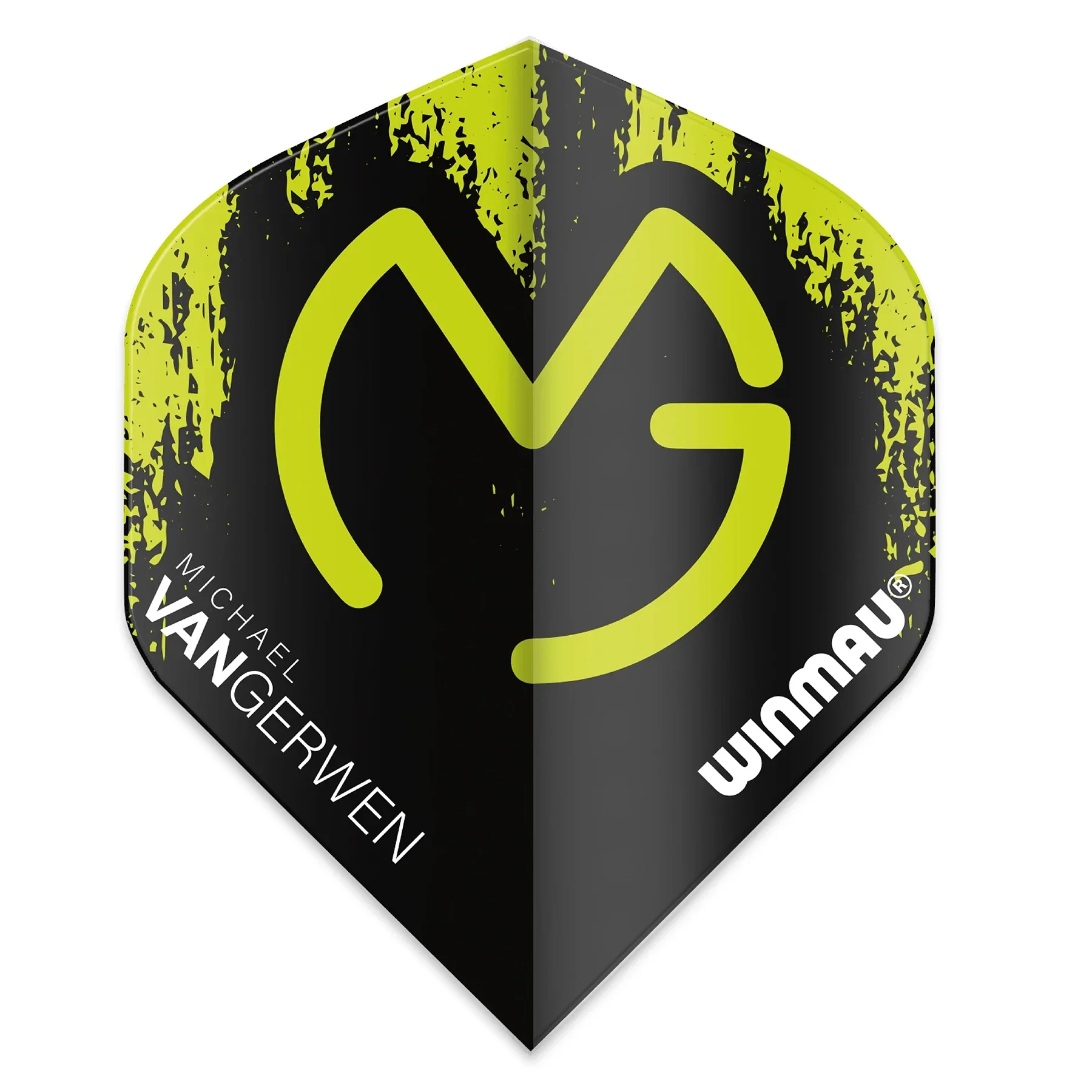 Winmau MvG Mega Standard Black Green Dart Flights