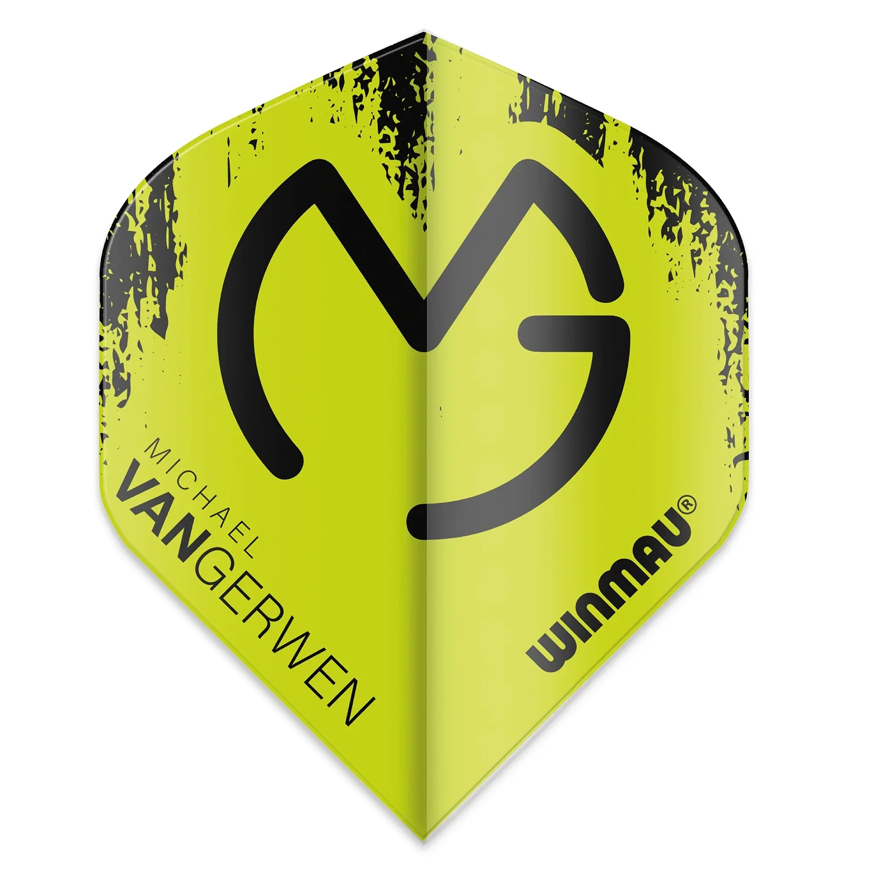 Winmau MvG Mega Standard Green Black Dart Flights