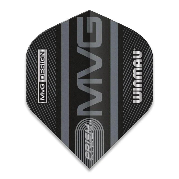 Winmau MvG Prism Alpha Black Dart Flights