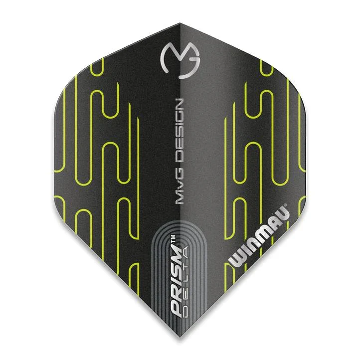 Winmau MvG Prism Delta Black Dart Flights