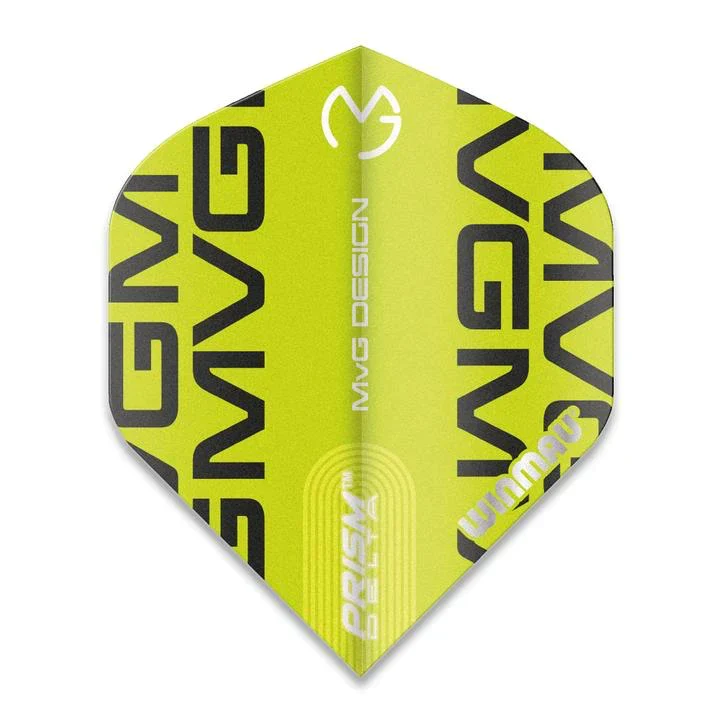 Winmau MvG Prism Delta Green Print Dart Flights
