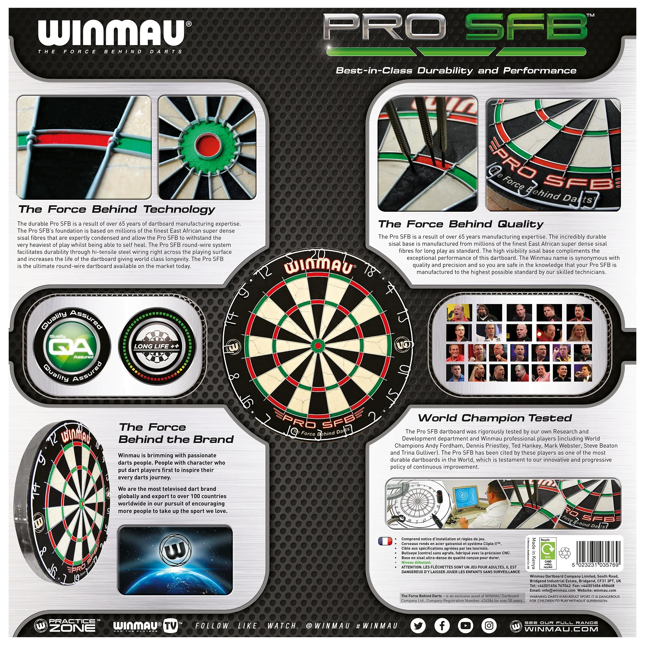 Winmau PRO SFB Bristle Dartboard - Image 5