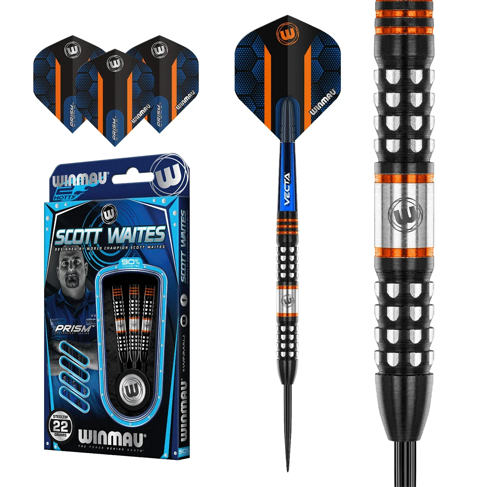 Winmau Scott Waites 90% Tungsten 24g Darts - Image 2