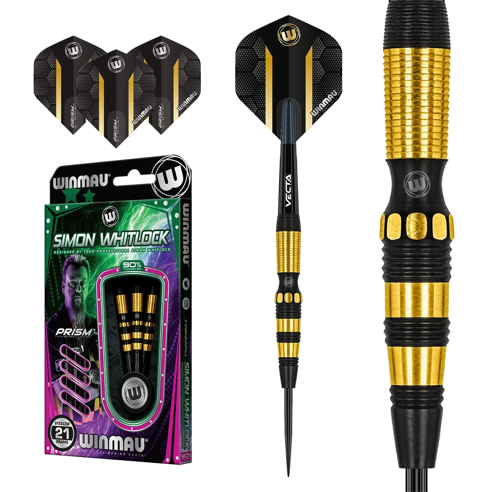 Winmau Simon Whitlock Onyx AU 21g Darts - Image 2