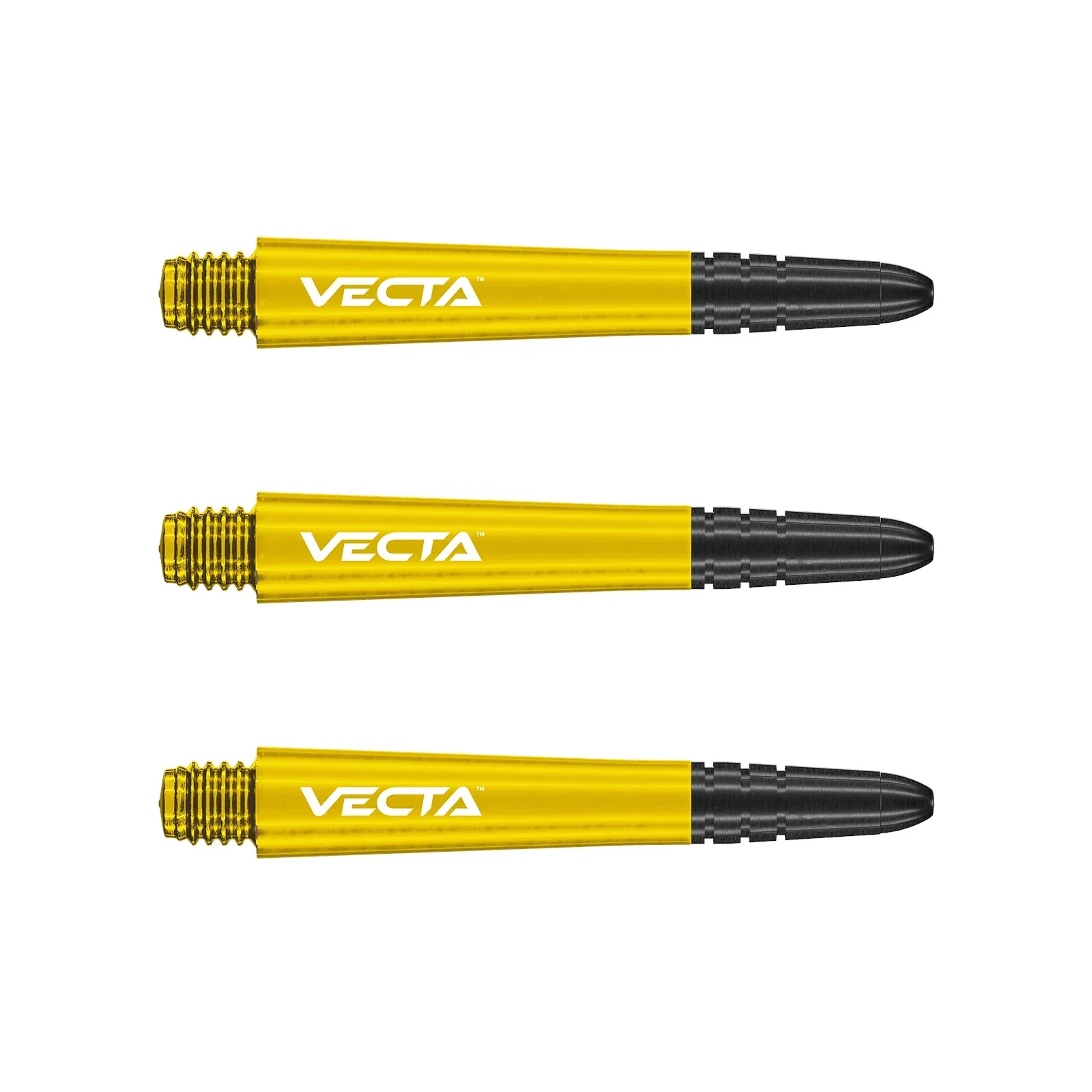Winmau Vecta Intermediate Yellow Polycarbonate Dart Stems