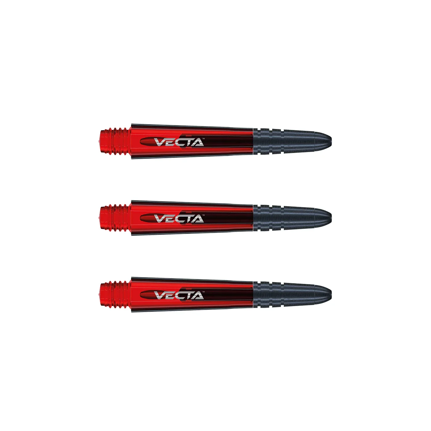 Winmau Vecta Short Red Polycarbonate Dart Stems
